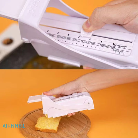 【N】Adjustable Butter Cheese Dispenser with Stainless Steel Blade for Making Breads Butter Cutting Baking Tools Cheese Splitter